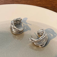 Multiple Strand Hoop Earrings