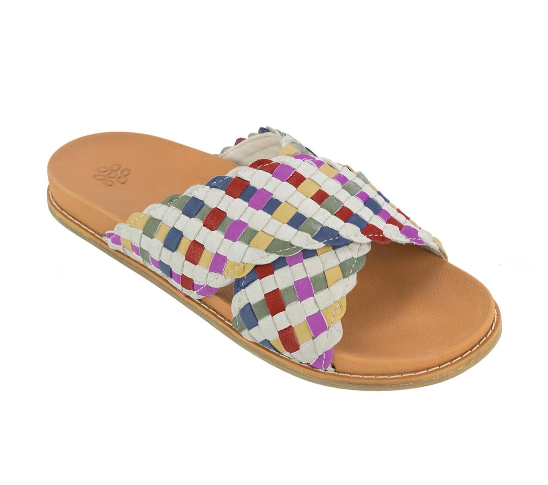 The Sak | Penelope Sandal-Woven Stone Multi