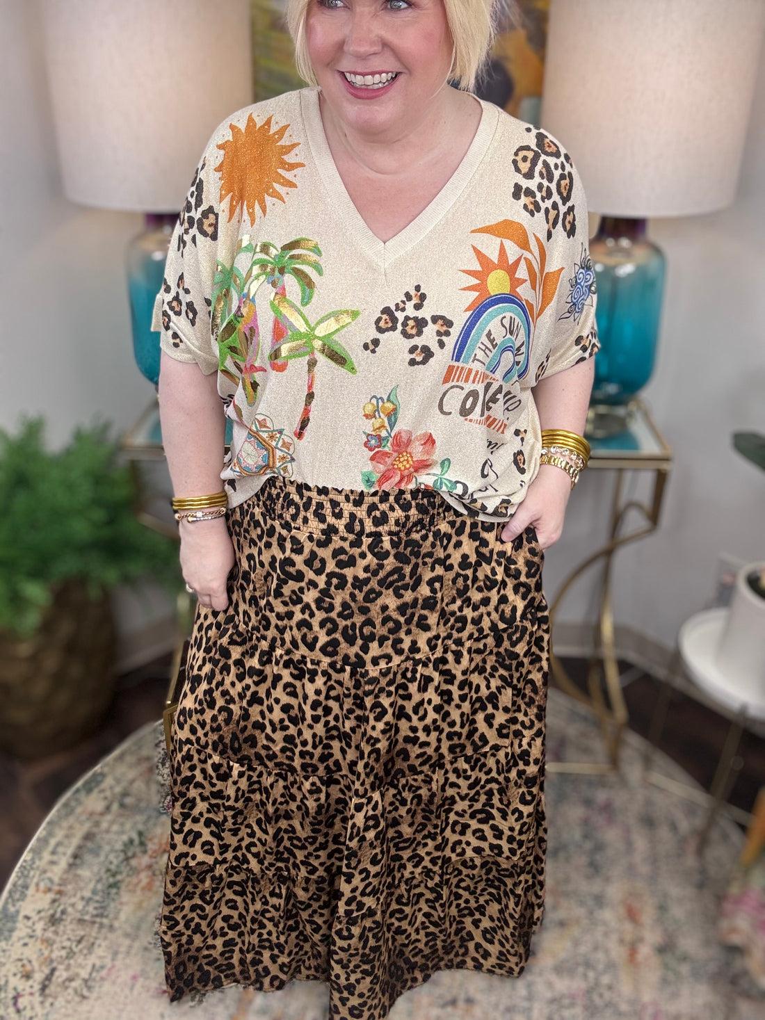 On The Prowl Skirt-S-3X!