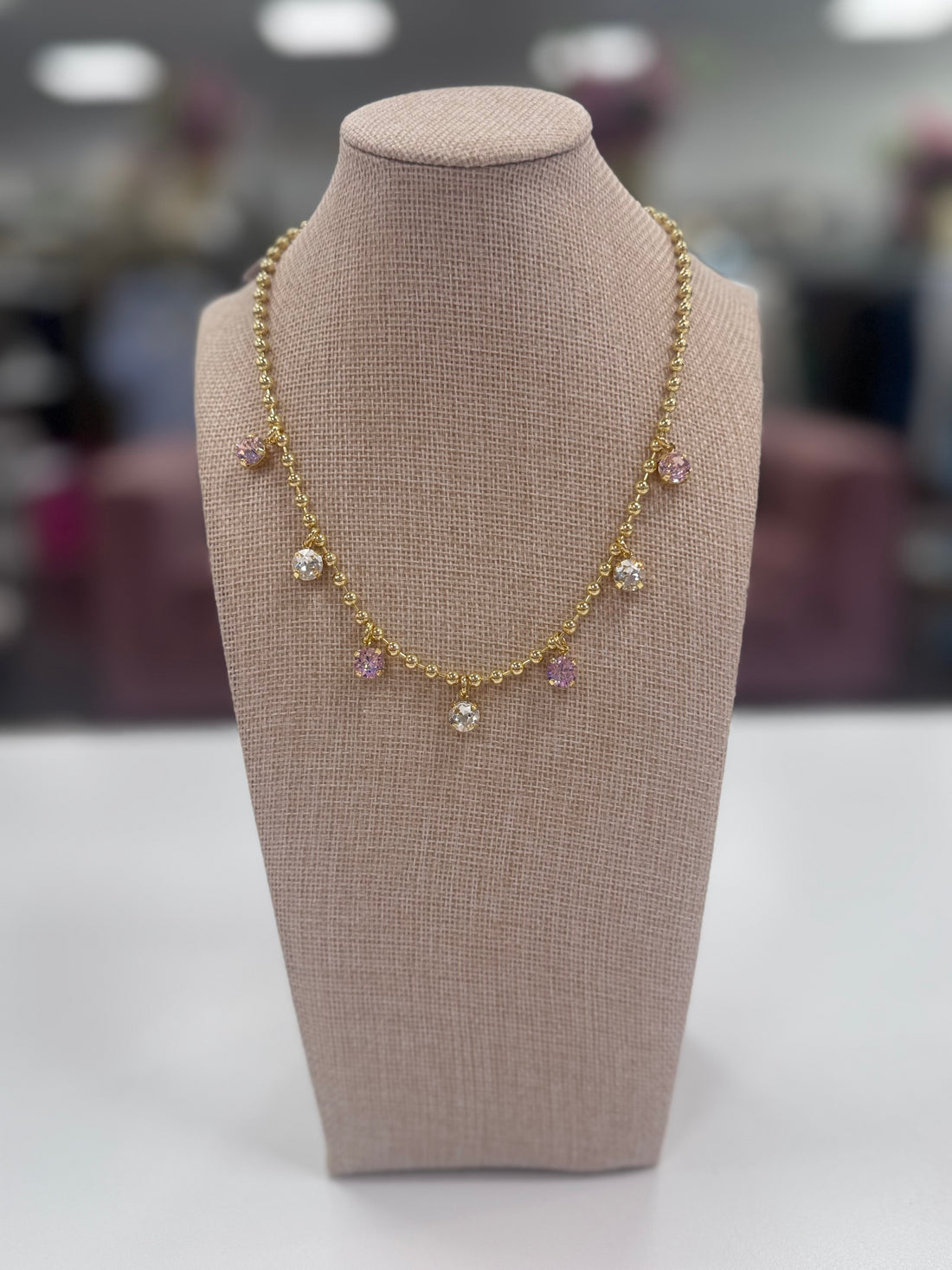 Viola Necklace-Pink Mix