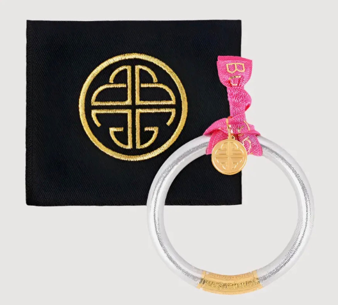 BuDhaGirl | Silver Tzubbie All Weather Bangle® (Awb®) - Serenity Prayer