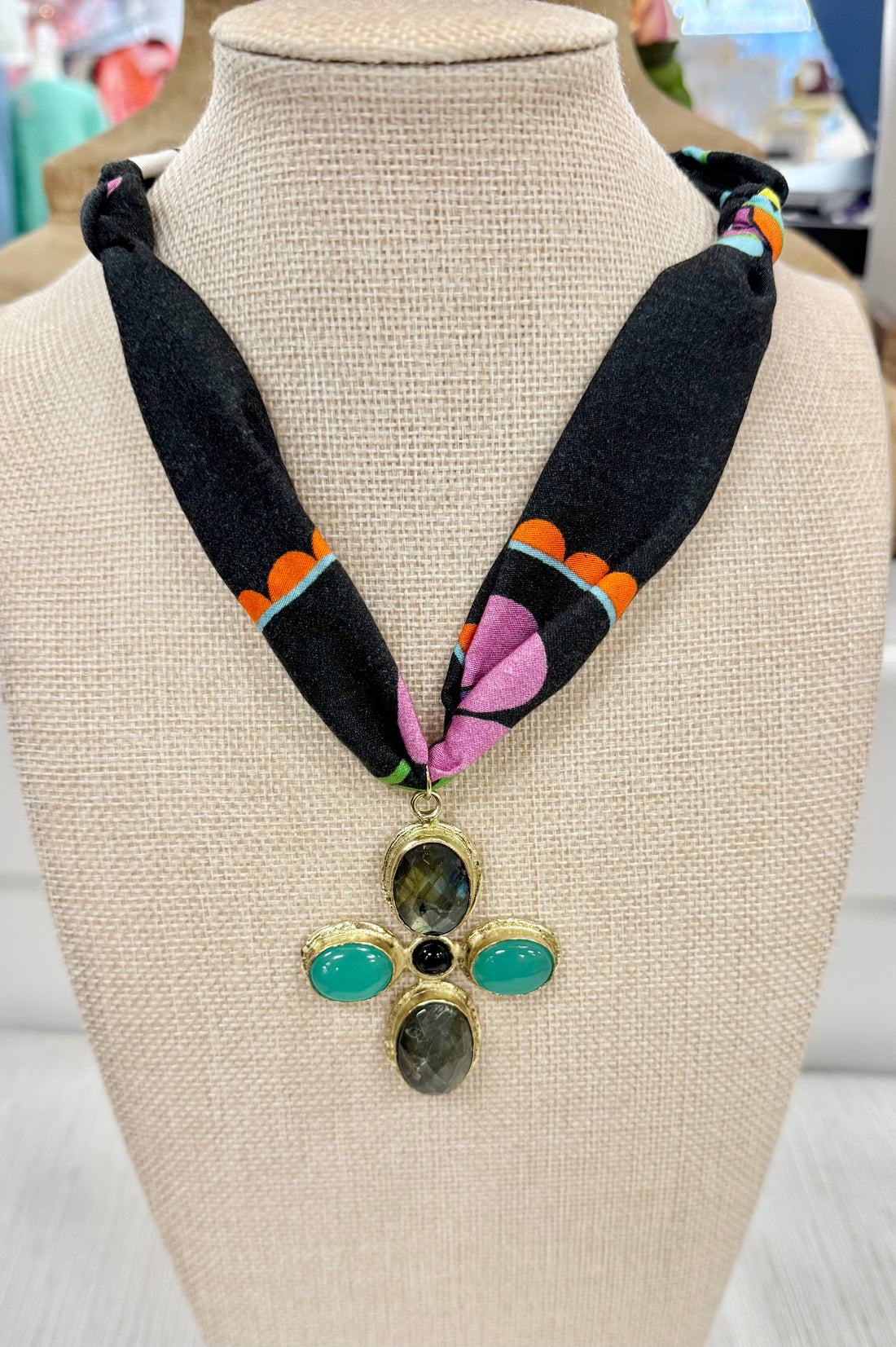 All The Way Up Scarf Necklace