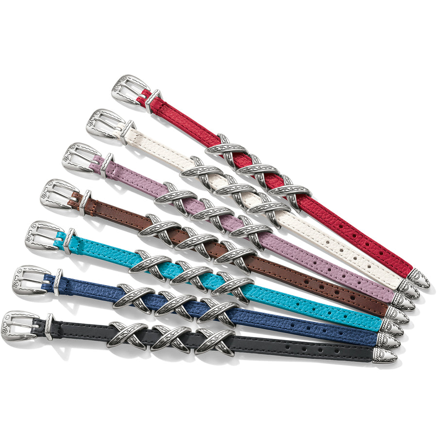 Brighton | Kriss Kross Etched Bandit Bracelet-7 Colors