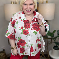 Coming Up Roses Curvy Jacket - The Shoppes at Coldwater