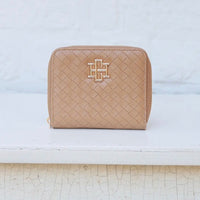 Caroline Hill | Blakely Wallet-Woven Tan