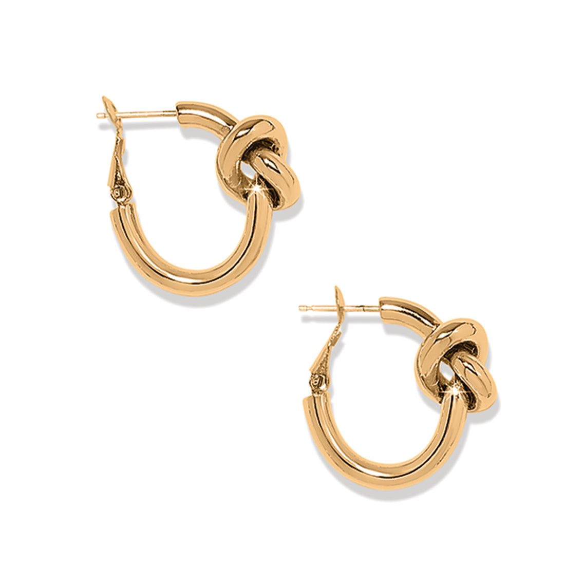 Brighton | Interlok Single Knot Hoop Earrings-Gold