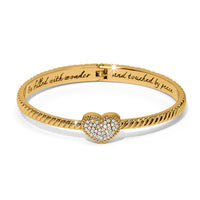 Brighton | Celestia Heart Hinged Bangle-Gold