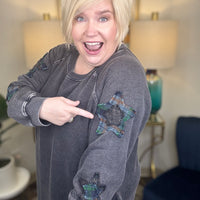 Stargazing Curvy Sweatshirt Dress