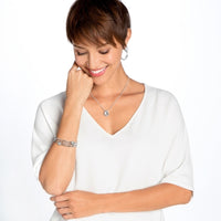 Brighton | Twinkle Medium Hoop Post Earrings