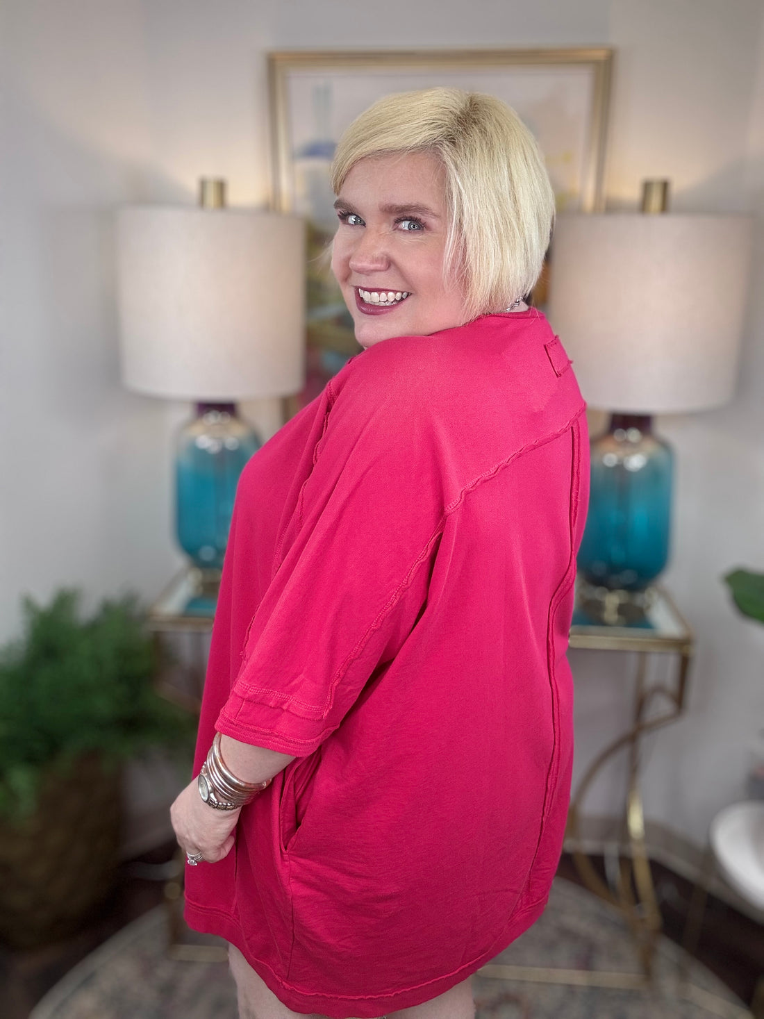 Strawberry Wine Curvy Dress