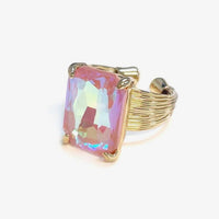 Rectangle Sparkle Ring