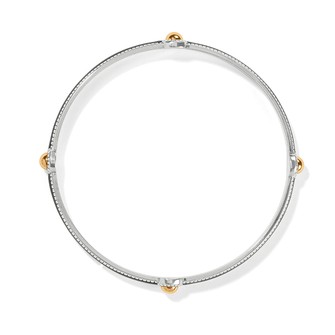 Brighton | Interlok Noir Slim Bangle