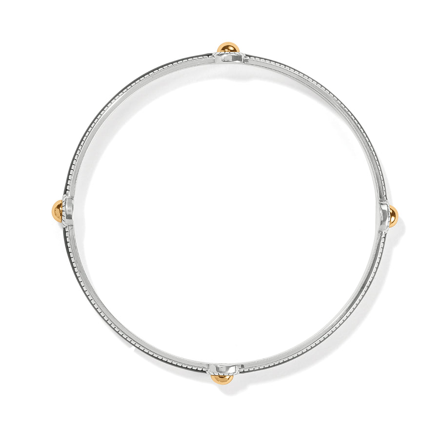 Brighton | Interlok Noir Slim Bangle