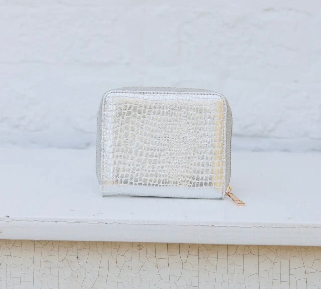 Caroline Hill | Blakely Wallet-Silver EC