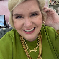 Susan Shaw | Gold Leopard Chain Necklace
