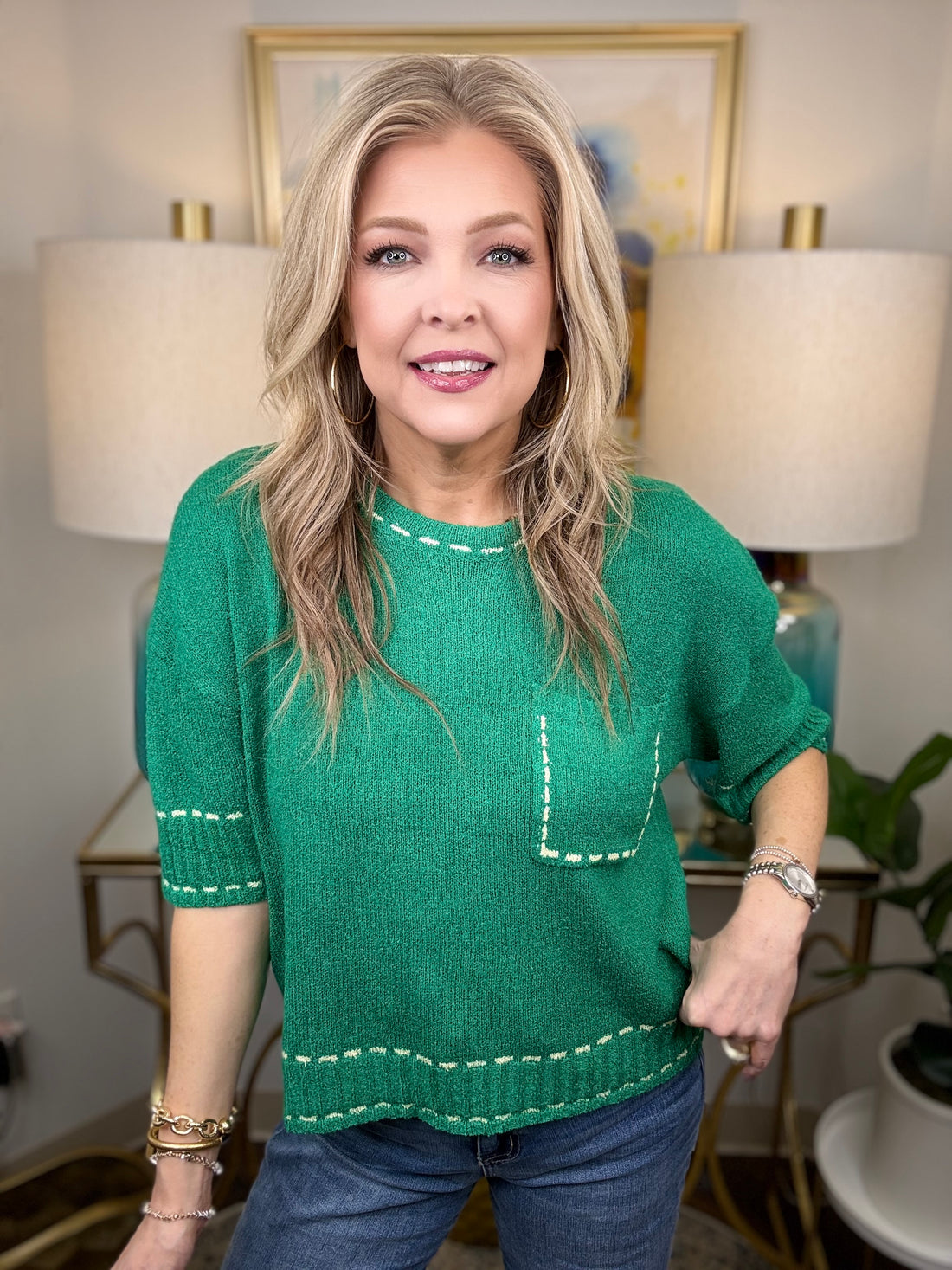 Green With Envy Top-S-3X!