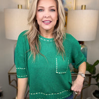 Green With Envy Top-S-3X!