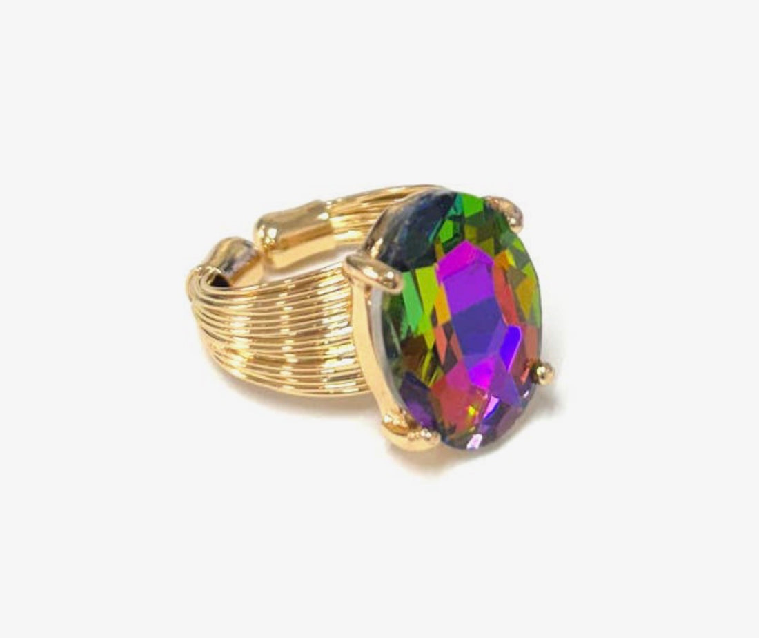Oval Sparkle Ring