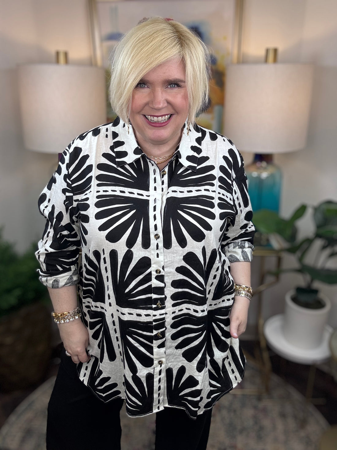 Universal Standard | Dawn Tunic-Ink Bloom