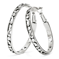 Brighton | Contempo Large Hoop Earrings-Silver