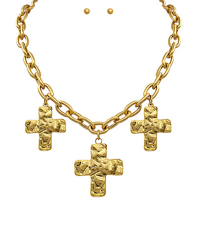 Multiple Cross Necklace