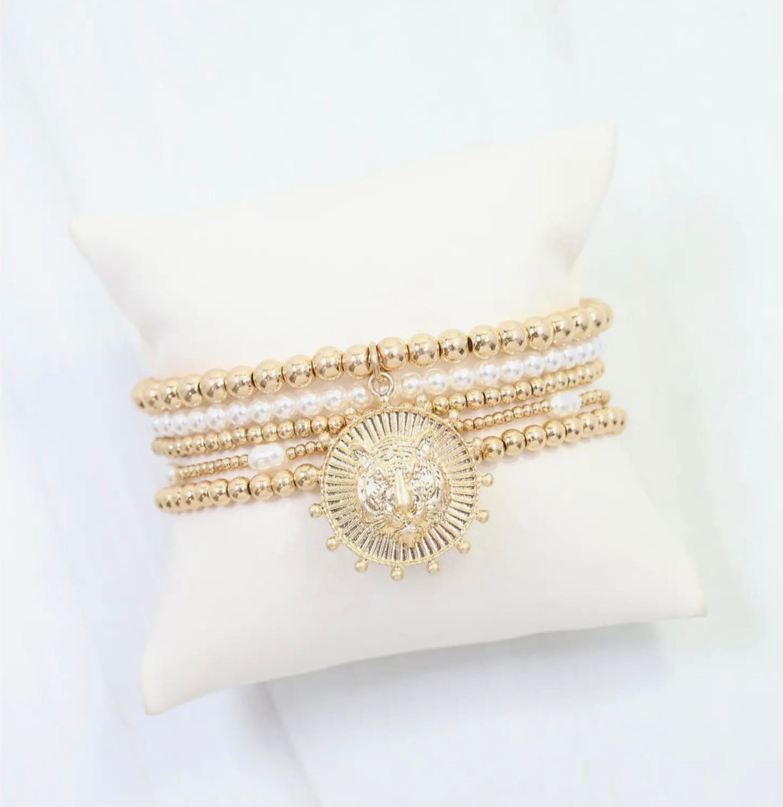 Caroline Hill | Carmen Coin Bracelet Set-Tiger