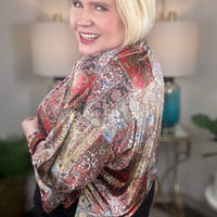 Shannon Passero | Effie Velvet Topper-Persian Print