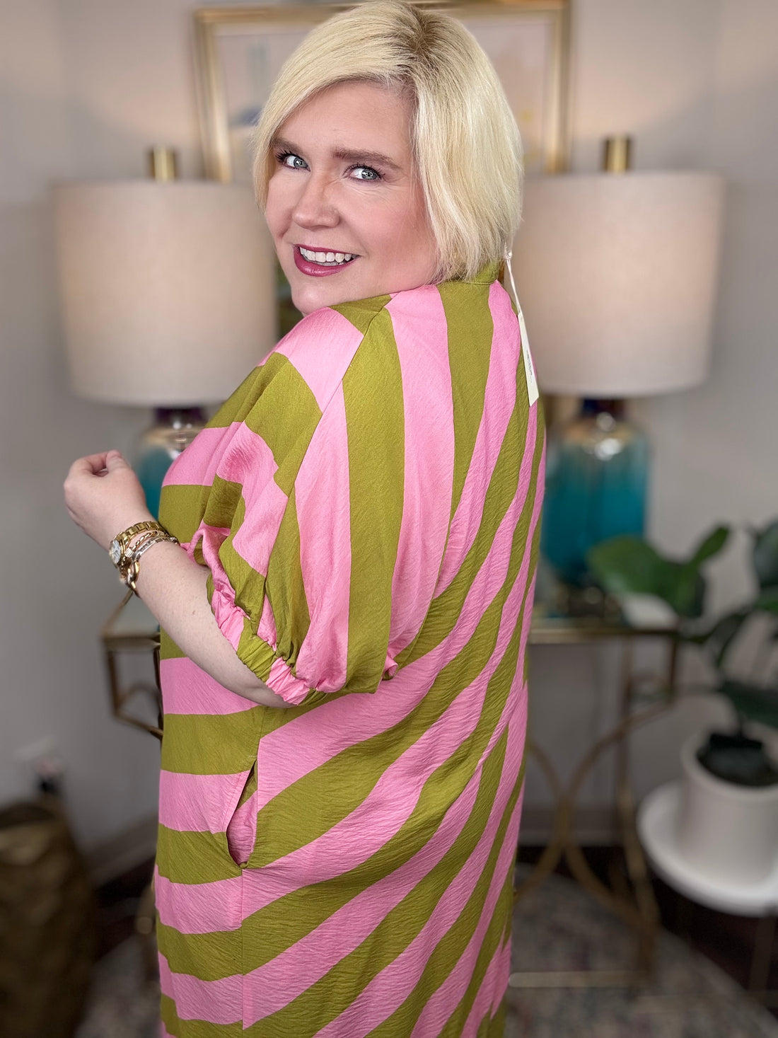 Kiwi Pink Curvy Dress - The Shoppes at Coldwater