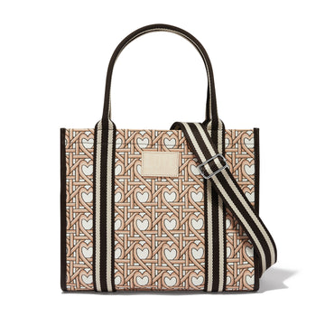 Brighton | Woven Hearts Canvas Carryall