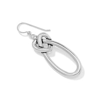 Brighton | Interlok Linked Hearts French Wire Earrings-Silver