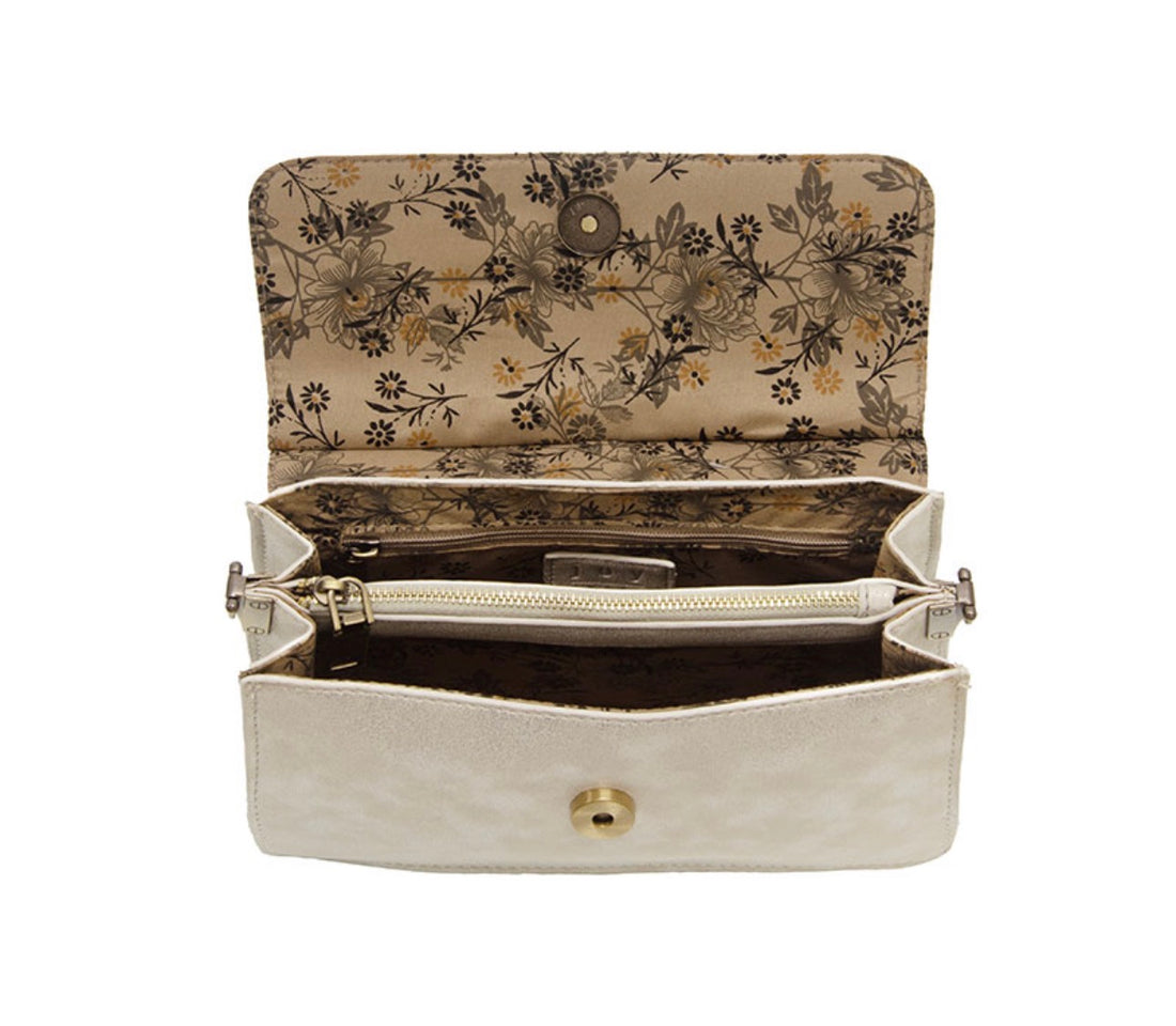 Joy Susan | Aria Ring Bag-Chrome