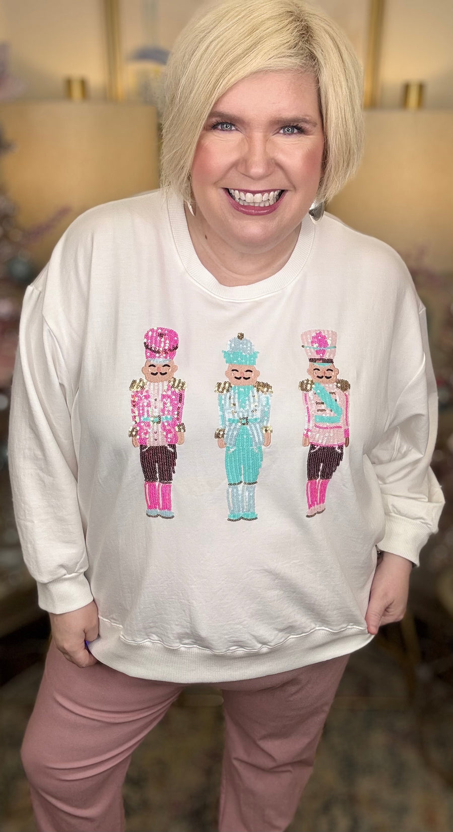 Mary Square Sweatshirt- Nutcracker