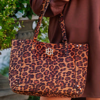 Caroline Hill | Sophie Studded Tote-Spotted Saddle