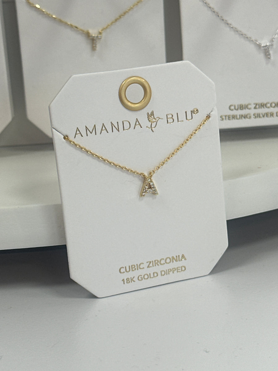 Amanda Blu Mini Initial Necklace