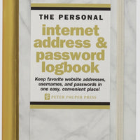 Personal Internet Password Logbook