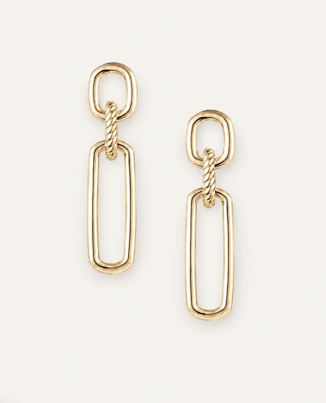 Natalie Wood | She’s Spicy Link Statement Earrings-Gold
