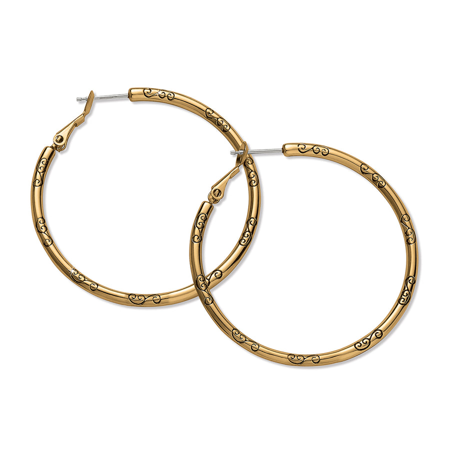 Brighton | Large Hoop Charm Earring-Gold