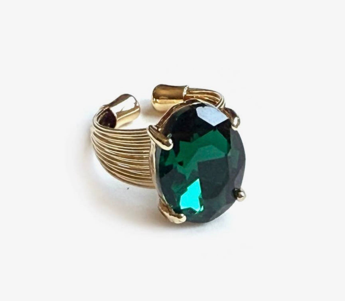 Oval Sparkle Ring