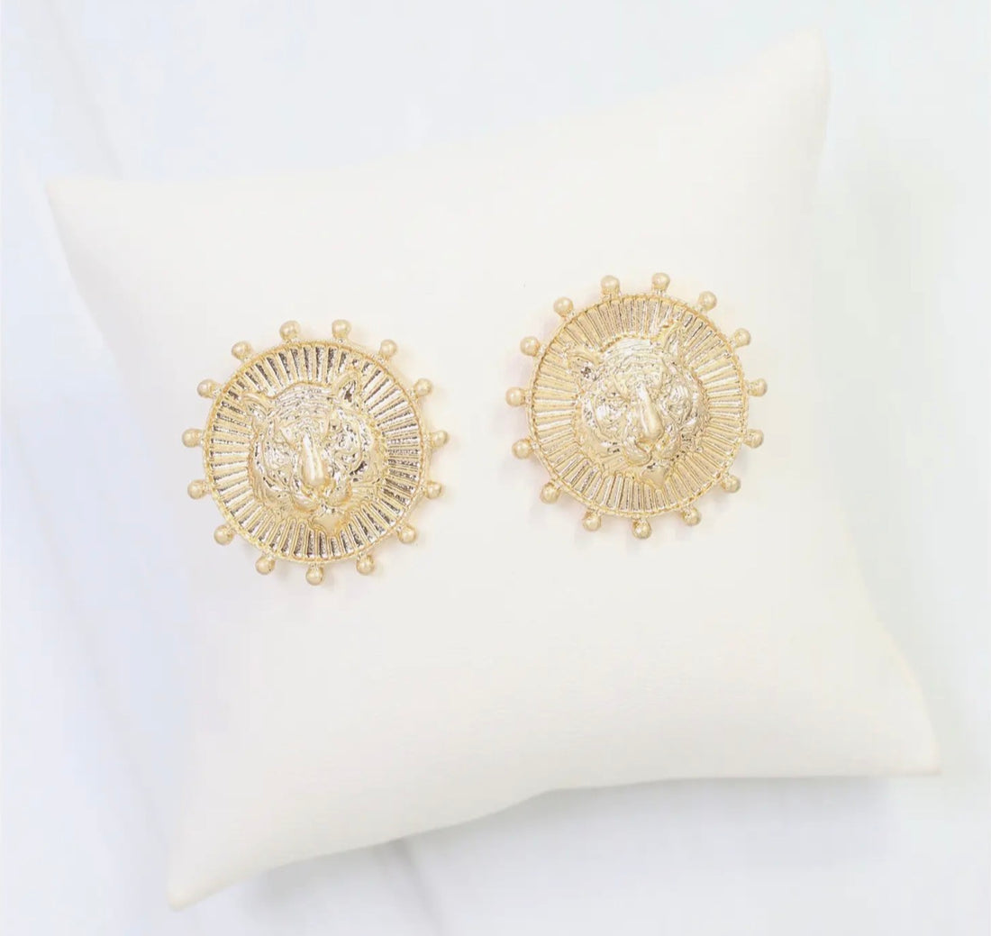Caroline Hill | Carmen Coin Earring-Tiger