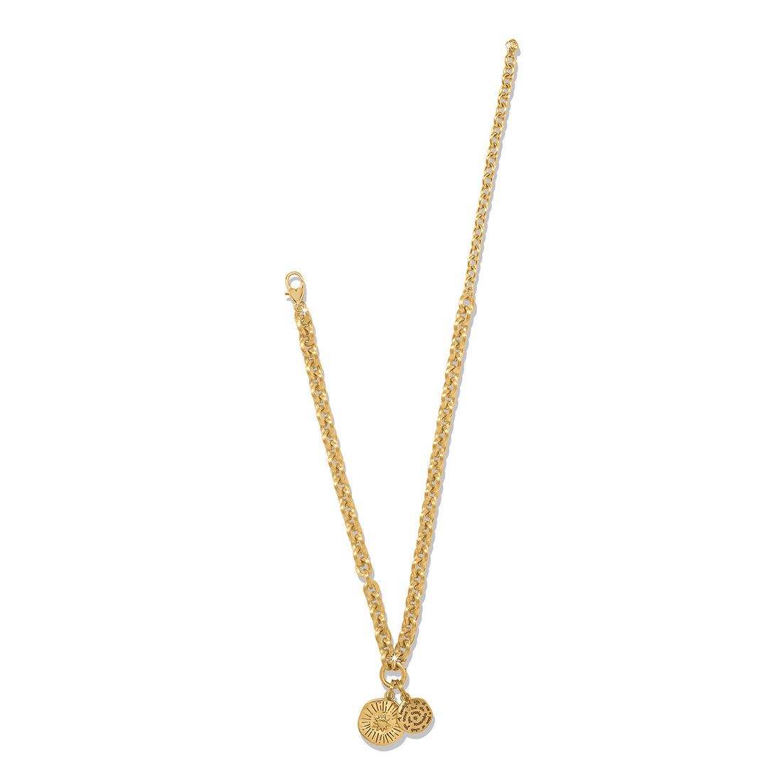 Brighton | Token Lavish Link Charm Necklace-Gold