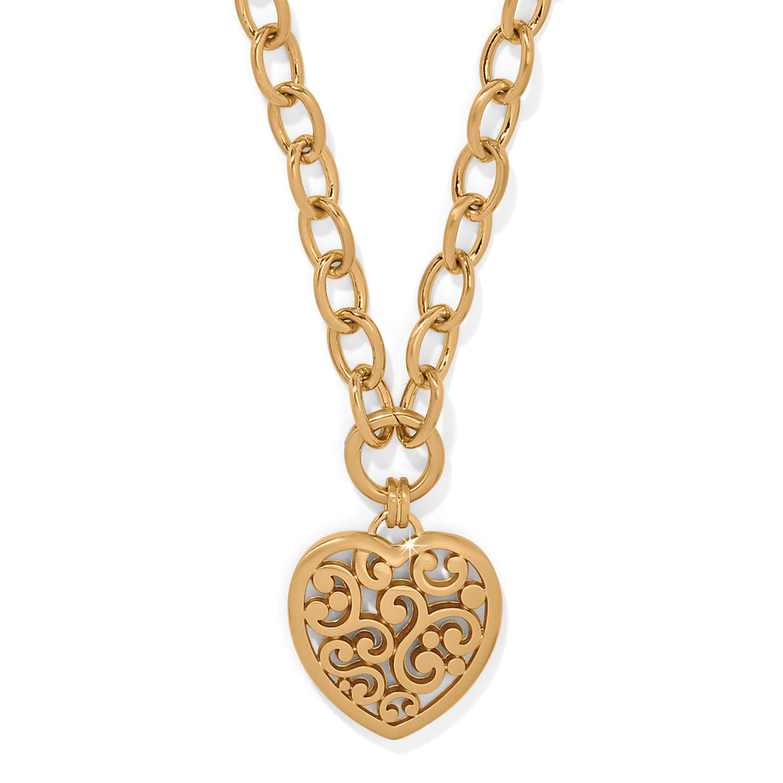 Brighton | Contempo Medallion Heart Necklace