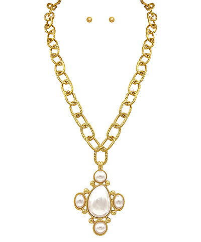 Long Necklace with Pendant-2 Colors!