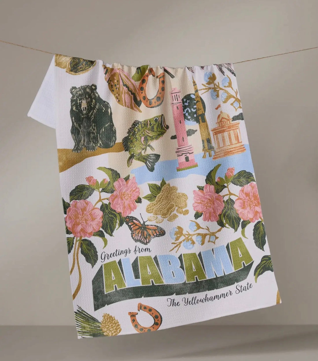 Decorative towel with &