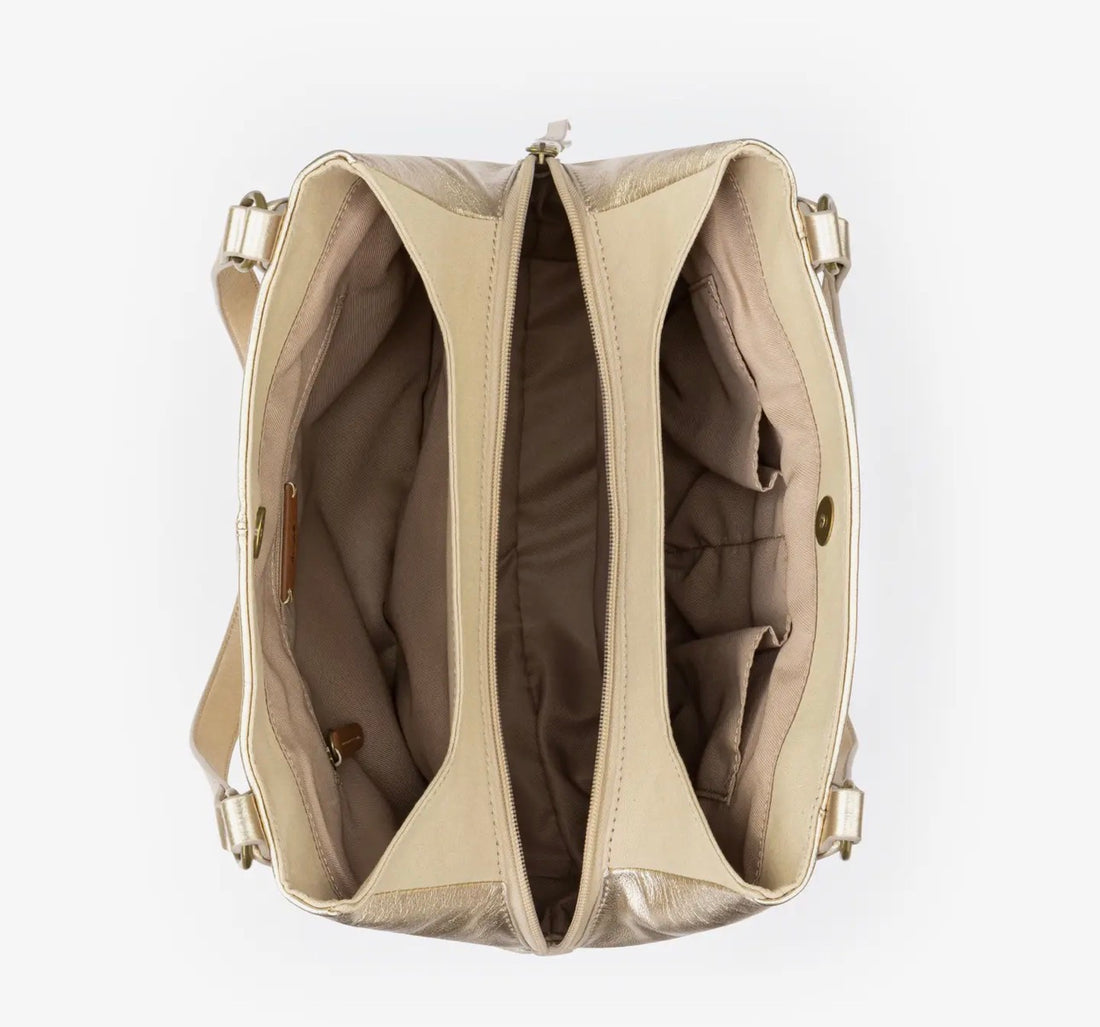 The Sak | Melrose Satchel Leather-Light Gold