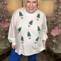 Mary Square Sweatshirt- Lakelyn