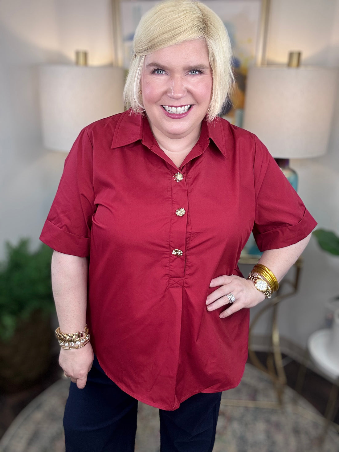 Charmed Life Top-S-2X! 4 Colors!