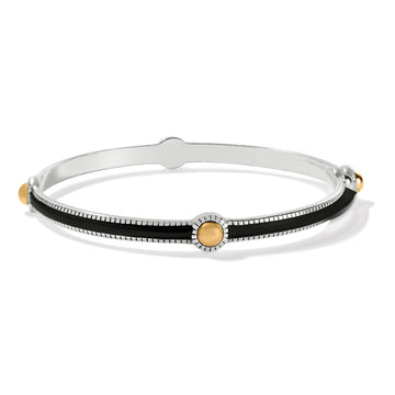 Brighton | Interlok Noir Slim Bangle