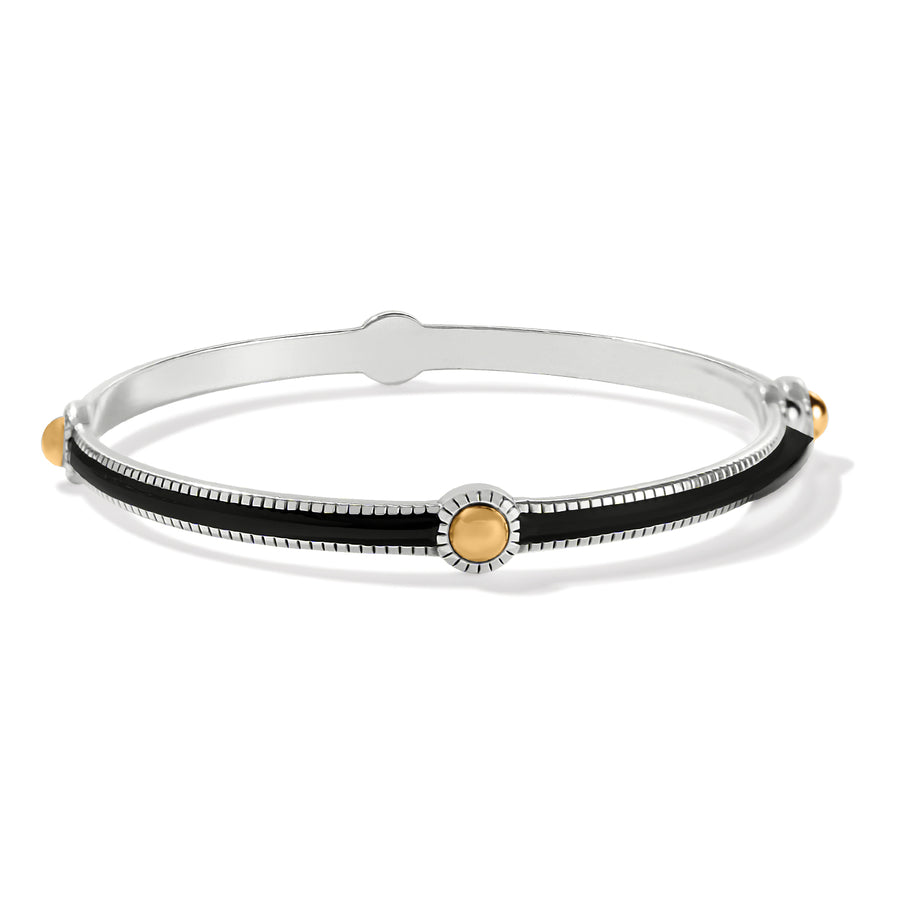 Brighton | Interlok Noir Slim Bangle