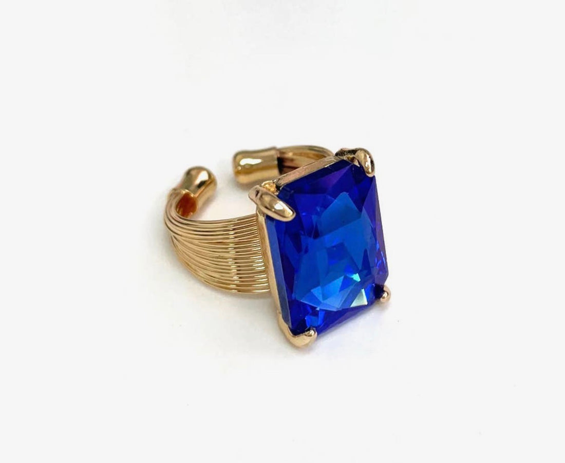 Rectangle Sparkle Ring