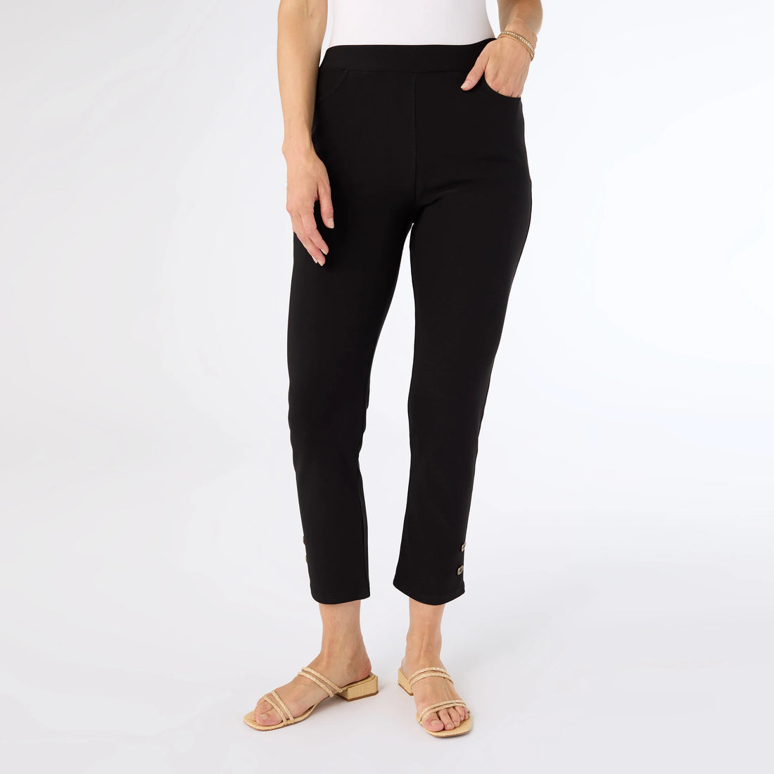 Coco & Carmen Georgie Ankle Pants-Black
